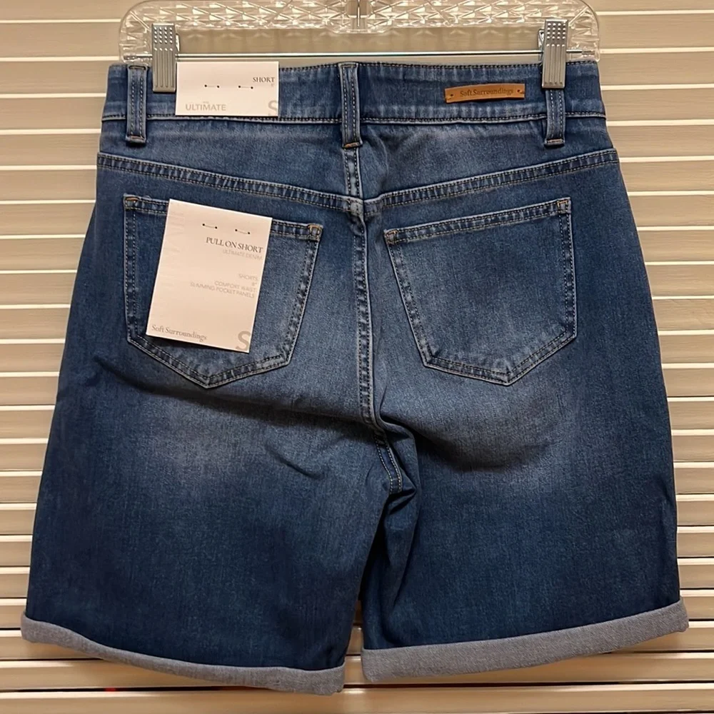 24. Soft Surroundings The Ultimate Denim Pull On Relaxed Shorts in Kinley Wash